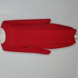 Daniel Cremieux Red Long Sleeved Dress Size 14